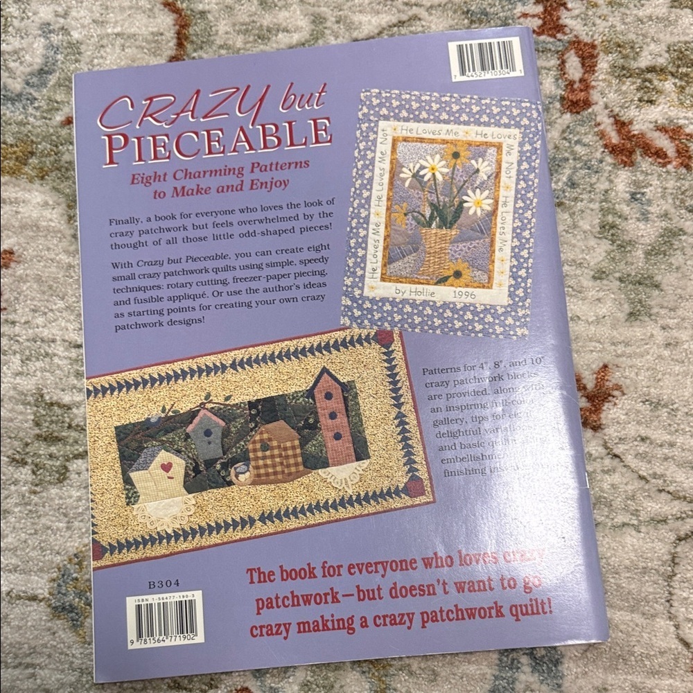 Crazy but Pieceable Quilting Book - Picture 4 of 4